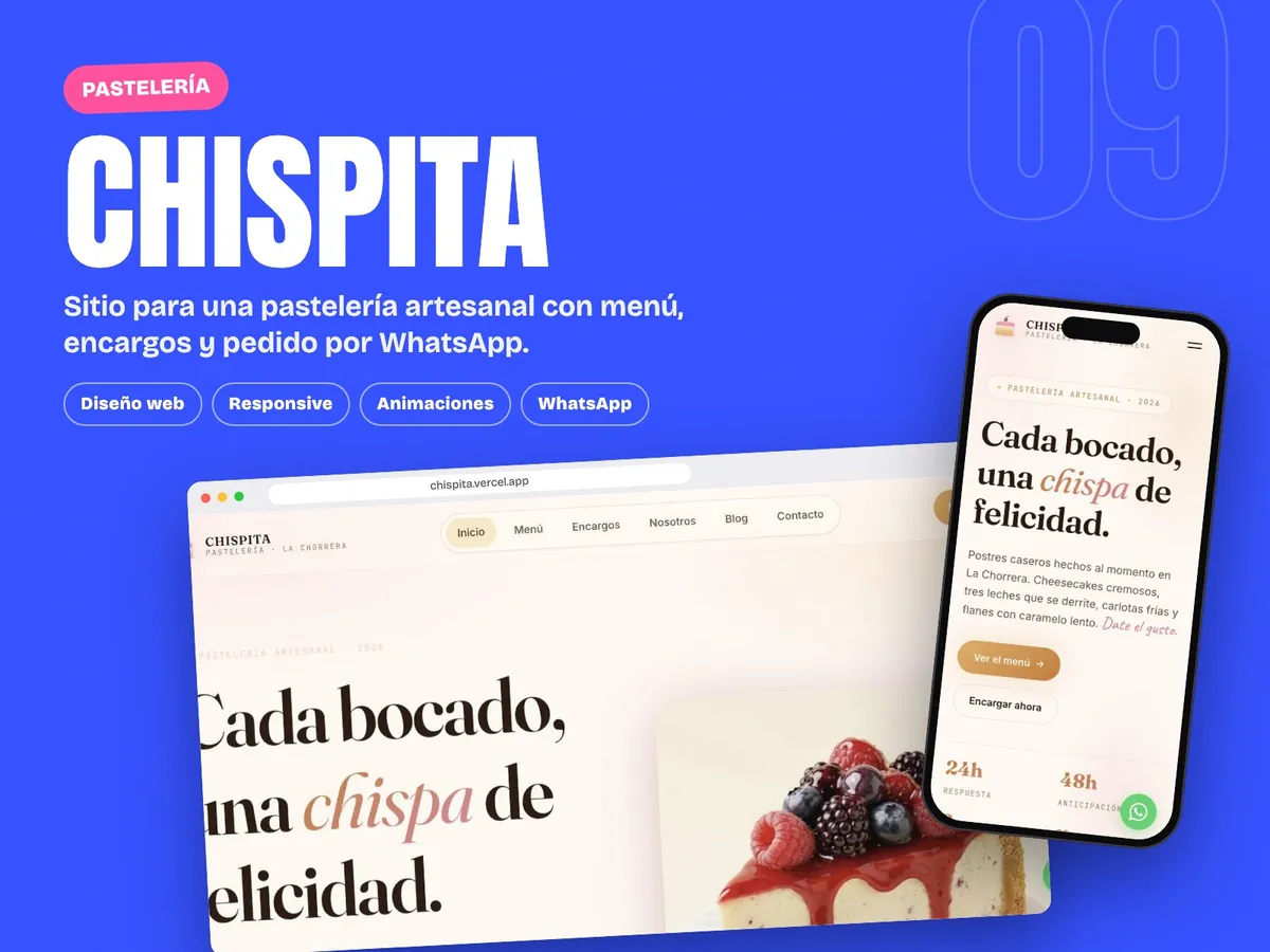 Chispita · pastelería artesanal