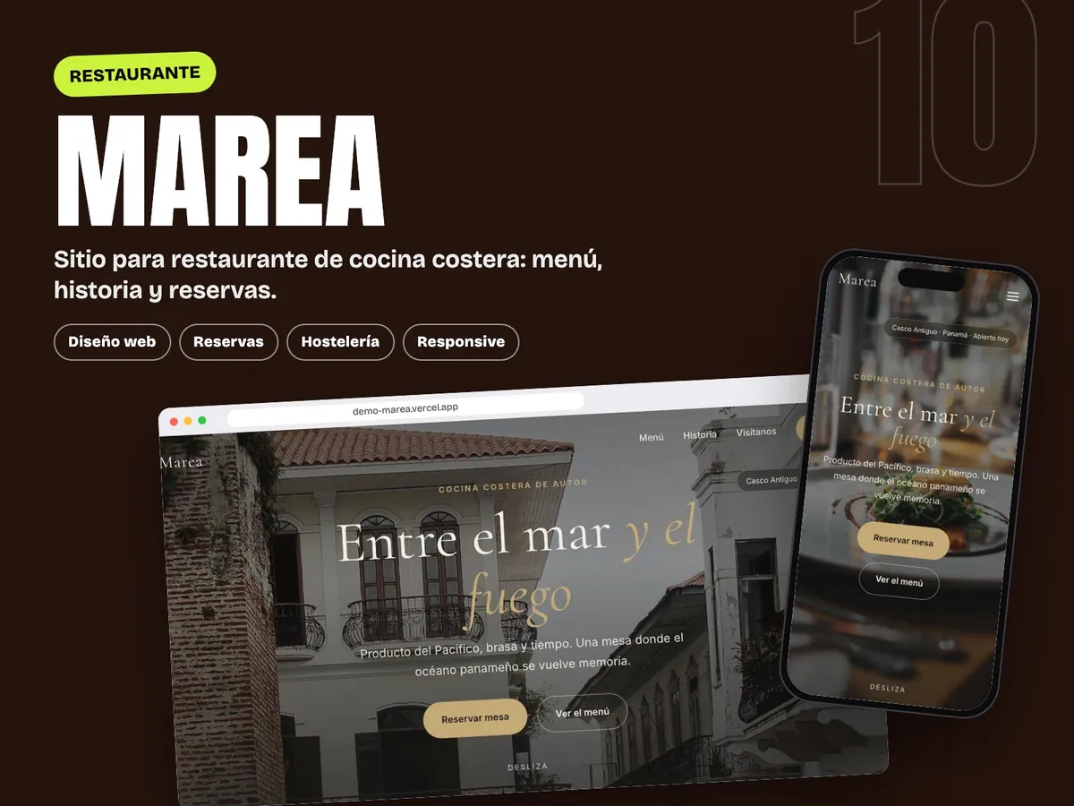 Marea · restaurante costero de autor