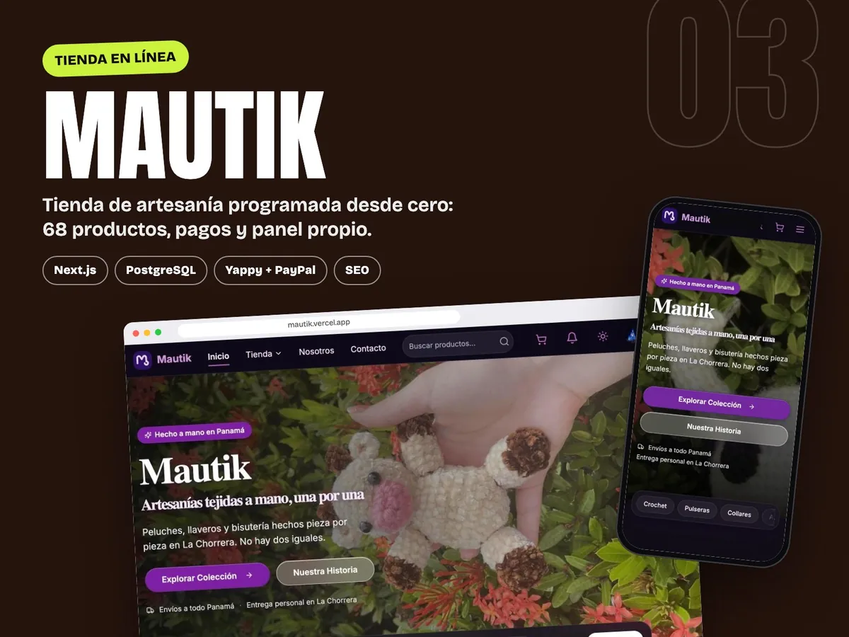 Mautik · e-commerce de artesanía panameña
